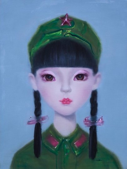 《Angel Doll No.4》 布面油画  80x60cm 2006
