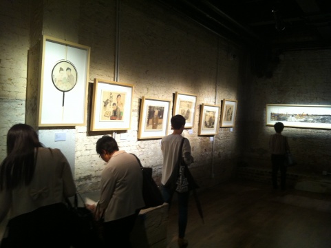 幽墨展现场展出李津2014年新作
