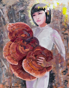 《盗仙草之秋收》 100×80cm 2013
