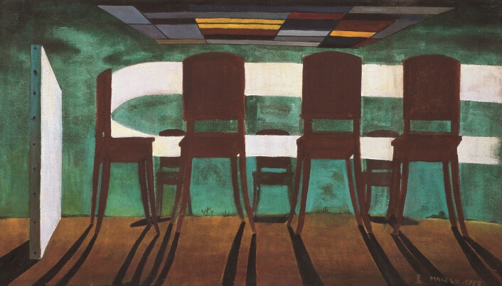 《理性之光之二》 71×124cm 布面油画 1983
