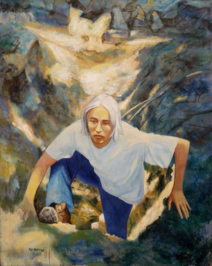 徐若涛 《郊区假发》 182x145cm 画布油画 1999
