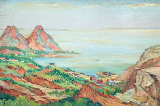 Lot 2508  周碧初 《西山矿区》 88×130cm 布面油画 1975  估价：150-180万元
