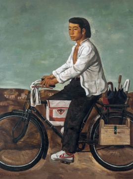 Lot 2579   段建伟 《飞跃运动鞋》160×114.5cm 布面油画 1993  估价：45-65万元
