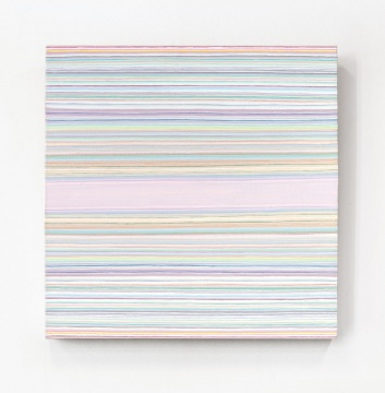 Lot913 王光乐 《寿漆111027》 90×90cm 布面丙烯 2011估价: 50-60万

