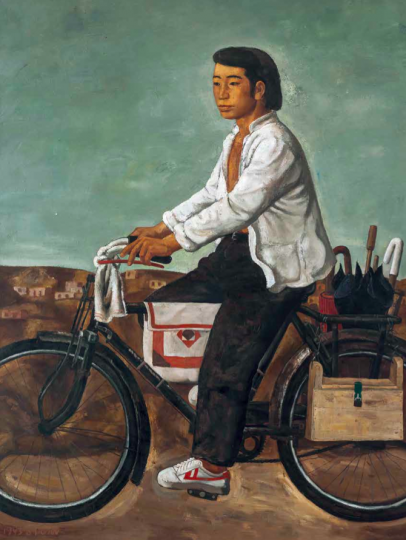 段建伟  《飞跃的运动鞋》160×114.5 cm  布面油画  1993  成交价：78.2万元  北京匡时春拍
