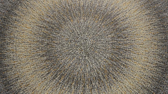 孟禄丁《元速0916》 300x300cm 布面丙烯 2009
