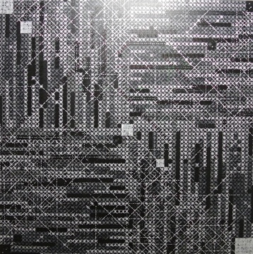 丁乙 《十示2013-1》 200×200cm 布面丙烯 2013
