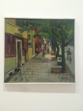 《复兴西路》68×62cm 布面油彩 1983
