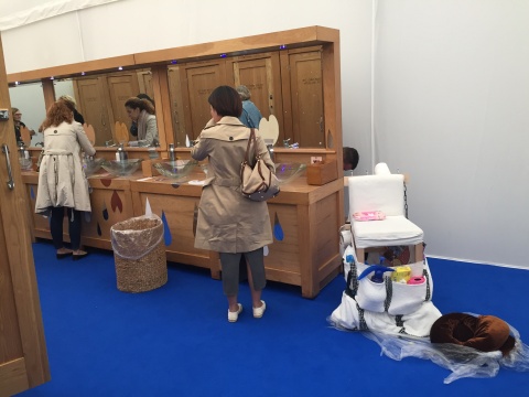 Frieze London, Julie Verhoven, The toilet attendant...Now Wash Your Hand
