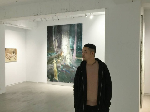 韦嘉在展览现场
