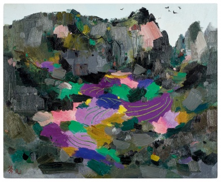 Lot 136 吴冠中 《彩谷》 1993年作  油彩画布 50×61.2 cm

估价：HKD 8,000,000 – 12,000,000

 
