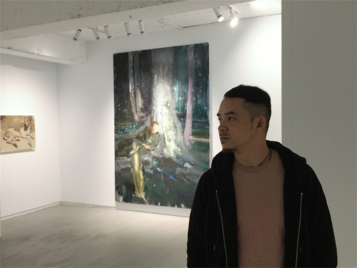 韦嘉在展览现场
