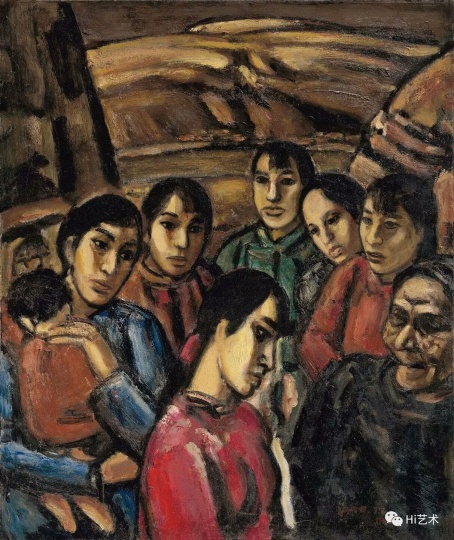 Lot 4876 段正渠 《妯娌》116×97cm 布面油画 1990
估价：45万-65万元
