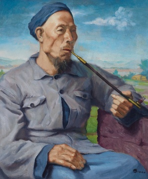 杨立光 《抽烟的人》 46×38cm 布面油画 1940

成交价：78万元，刷新艺术家个人拍卖纪录（估价：40万-60万元，由龙美术馆竞得）

 

 

问及参与的藏家时，李艳锋透露：“参与的藏家以老藏家为主，但已经有陌生的新藏家开始入场，还有以前并没有在当代领域活跃的‘转型’藏家、及多年不出现的藏家，也都在这次拍卖中浮出水面。”

 

 

新绘画能否成气候？

 

 

此番进入嘉德夜场的70后艺术家仅有段建宇、黄宇兴， 黄宇兴是国内乃至香港拍卖夜场中都稳定出现的70后艺术家，昨夜嘉德的日场、夜场出现的两张黄宇兴作品均顺利成交；来自于尤伦斯夫妇旧藏的两件段建宇的“嘿、哈喽、喂！”系列，曾经在2011年香港蘇富比成交，如今再度上拍，只有夜场中的《嘿、哈喽、喂！之六》成交。

 
