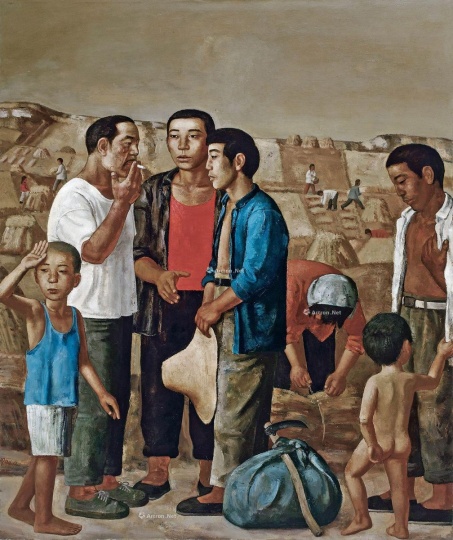 段建伟 《麦客到来》 180×150cm 布面油画 1994

以437万元成交于2015中国嘉德秋拍，系艺术家纪录拍品
