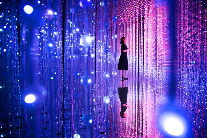 佩斯北京“teamlab：花舞与未来森林”展览现场
