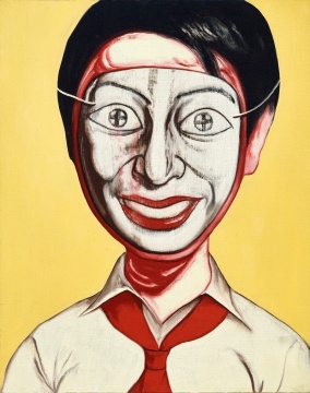 Lot 866 曾梵志 《三年级一班系列第二十七号》 48×38cm 油彩画布 1996

估价：120万-180万港元

 

李慧娜：“面具”是曾梵志最具代表的符号了，这件“面具”尺幅虽然不大，但是很精彩，我很喜欢黄色背景的“班级”系列，画面漂亮，又隐隐地调侃，而且这件作品估价挺低的。少励家族是中国当代非常重要的推手，此次专场的作品名单非常棒。

 

 
