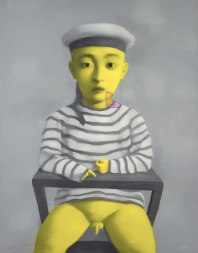 张晓刚 《小孩就》 190×150cm 布面油画 2002

估价：RMB:3,000,000-5,000,000 
