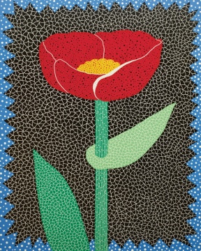 Lot 2080 草间弥生《花》 228×182cm 布面油画 2008

估价：200-300万

当代艺术夜场
