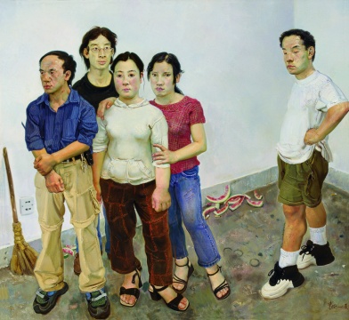 《边缘》160X150CM 布面油画 2001
