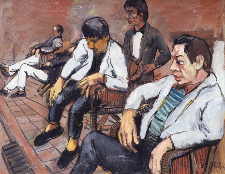 曾梵志 《黄昏之一》 80×100cm 布面油画 1989

估价：1200万-2200万元
