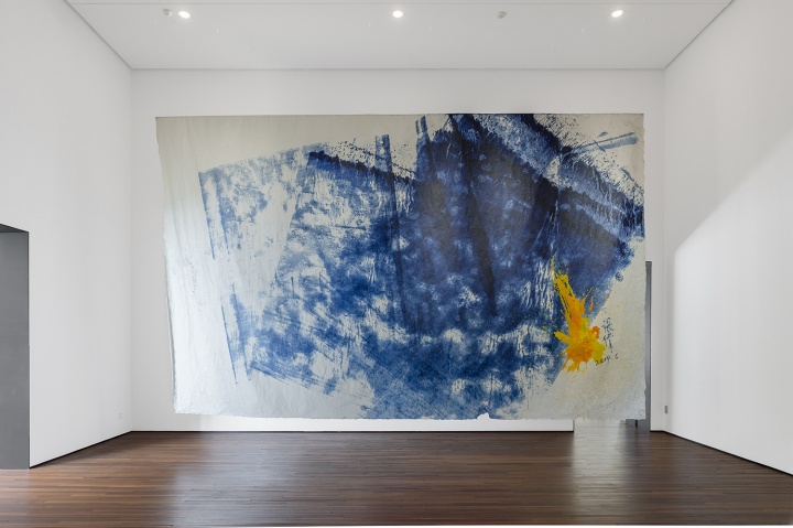 Spurs画廊 张伟《Z-KIW1955》400×600cm 宣纸油画  2019 （摄影：董林）
