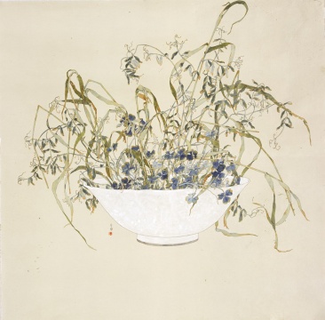 李璋《草本-2》 121×121cm 纸本设色 2009年
