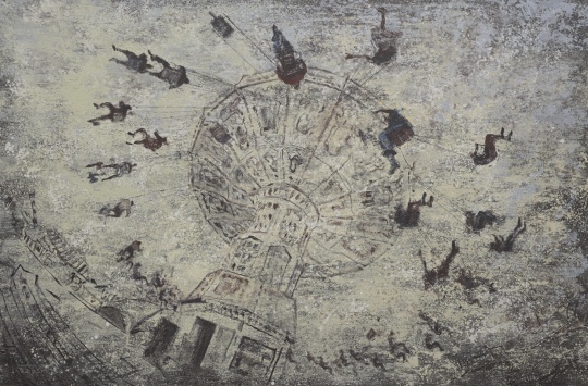 吉磊《学会虚度一生》 299x199.5cm 2009 布面油画  
