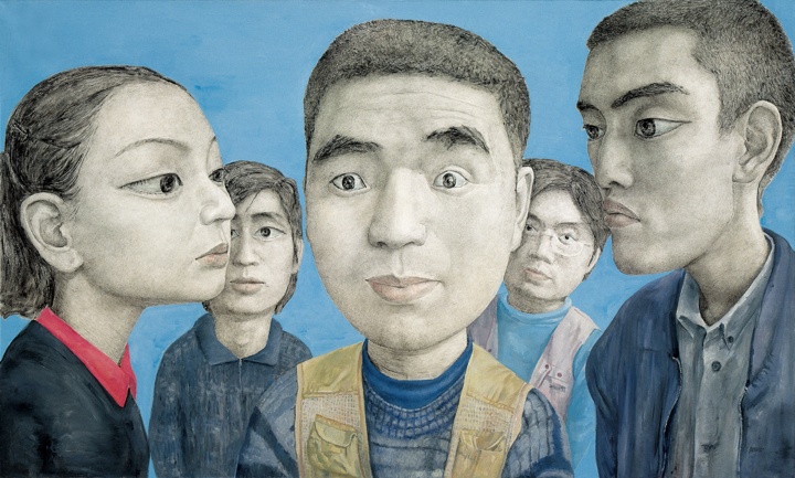 忻海洲 《变动 No.2》 180×300cm 布面丙烯 1999
