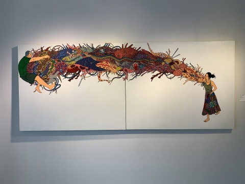 陈飞 《左拳无力》 132×320cm 压克力画布 2007

HKD 1,200,000 - ,800,000 
