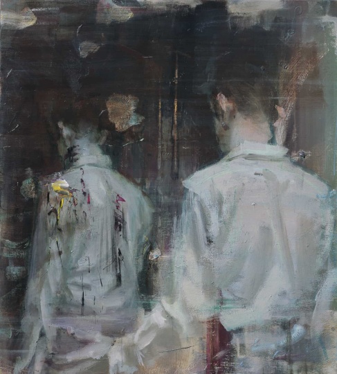 韦嘉 《人外人》 110×100cm 布面丙烯 2013
