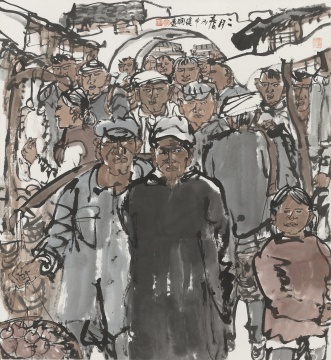 任建国 《二月春》 95×102cm 纸本设色 2016年
